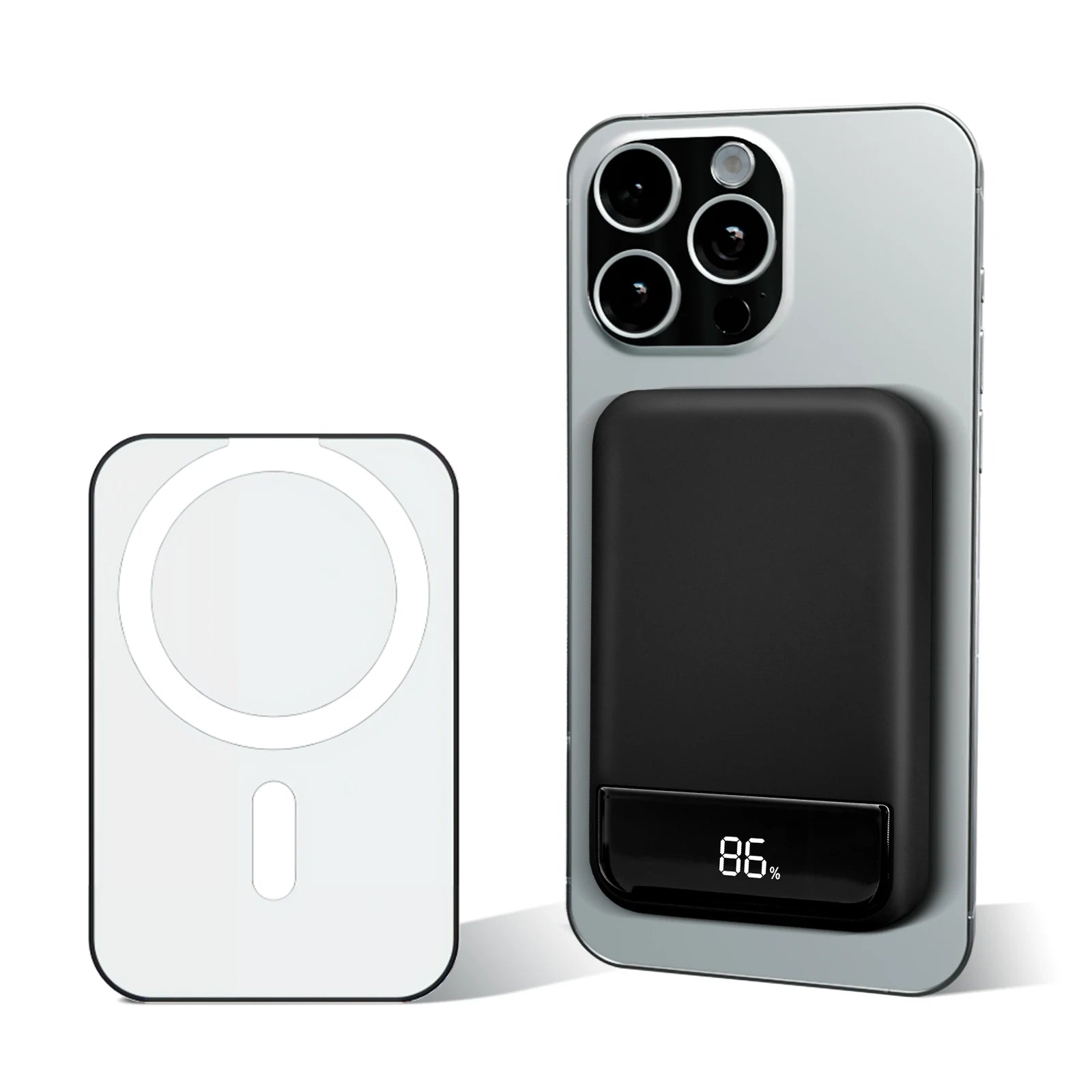 Magnetic Wireless Portable Charger Power Bank 10000mAh PD20W Built-In LED Display For iPhone 16/15/14/13/12/Pro/Mini/Pro Max